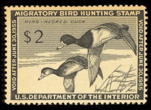 US Scott RW21 Mint NH OG $2 black Ring-necked Ducks Lot AM2013 bhmstamps