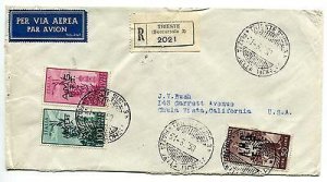 Air Mail Lire 300 Campidoglio + complementary on cover by air