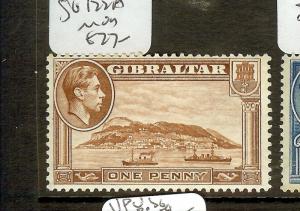 GIBRALTAR (B0402)  KGVI  1D  SG122A     MOG 