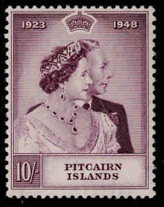 PITCAIRN ISLANDS GVI SG12, 10s mauve, LH MINT. Cat £40.