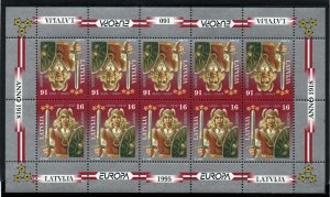 Latvia - Sc# 407 & 408 MNH / Tête-bêche / Mini Sheets of (10)  - Lot 0921239