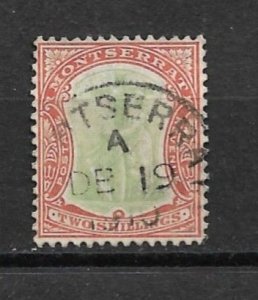 1908 Monserrat Sc29 2sh Symbol of the Colony used