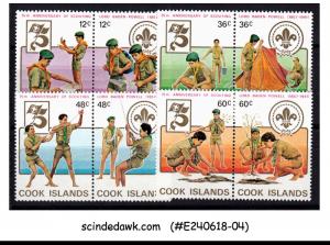 COOK ISLANDS 1983 75th ANNIV. OF BOY SCOUT MOVEMENT - 8V - MINT NH