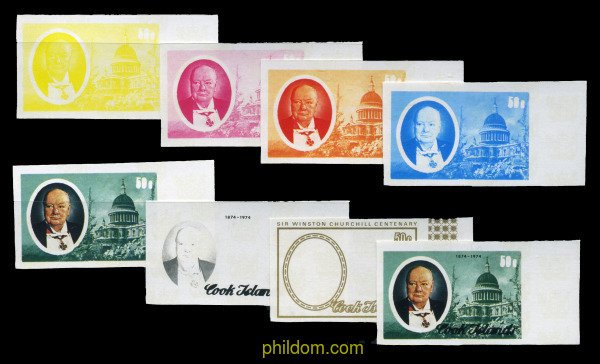 206597 MNH COOK Islas 1974 CENTENARIO DEL NACIMIENTO DE SIR WINSTON CHURCHILL