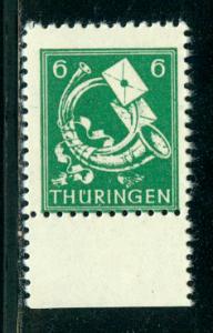 GDR Thuringia Scott # 16N4, mint nh, variation