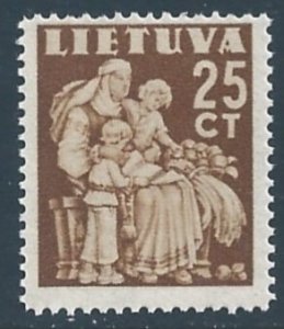 Lithuania #320 NH 25c Mother & Children