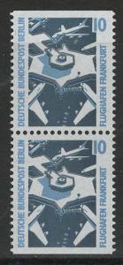 Germany Berlin Scott # 9N544, mint nh, pair, variation from booklet pane