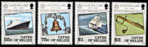 Cayes of Belize 10-13, MNH, Lloyd's List Omnibus