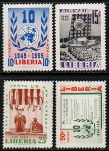 Liberia Sc #C93-C96 Mint Hinged