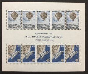 Monaco 1983 #1369a S/S, Europa, MNH.