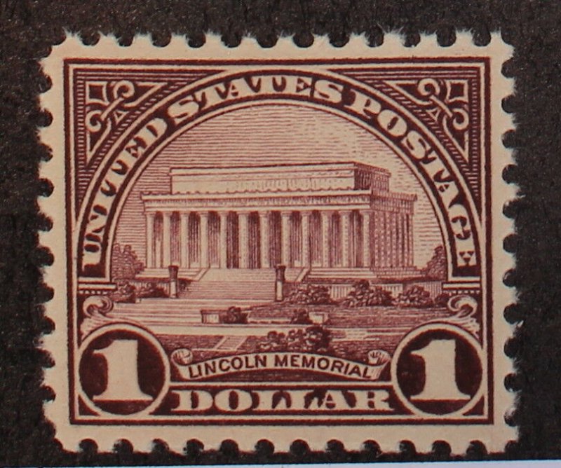 Scott 571 - $1 Lincoln Memorial - MNH - Well Centered - SCV - $75.00 