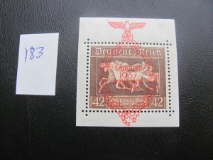 Germany 1937 MNH  SC B105 SINGLE  XF 75 EUROS (183)