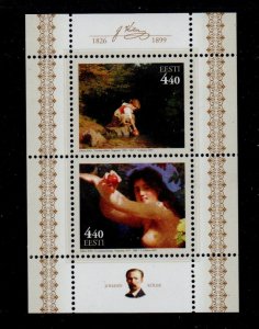 Estonia Sc 411 2001 Koler, Artist, stamp sheet mint NH