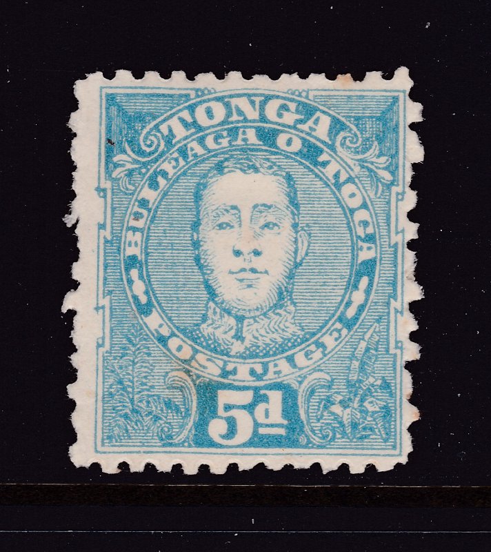 Tonga a MH 5d perf 12 x 11 from 1895