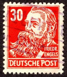 1951, Germany 30pf, Used, Sc 10N39