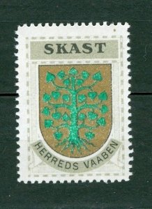 Denmark. Poster Stamp 1940/42, Mnh. District Skast. Coats Of Arms, Plant/Tree.