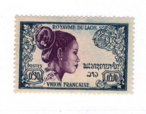 Laos #4 MH - Stamp CAT VALUE $1.00