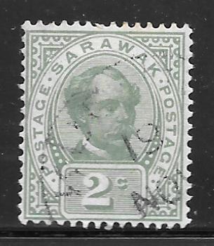 Sarawak 37: 2c Sir Charles Johnson Brooke, used, F