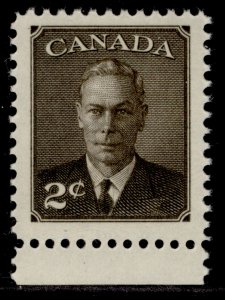 CANADA GVI SG425, 2c sepia, NH MINT.