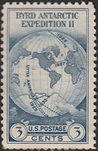 # 753 Mint No Gum As Issued Dark Blue Byrd Antarctic