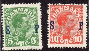DENMARK Sc #M1-2 MH OG VF 