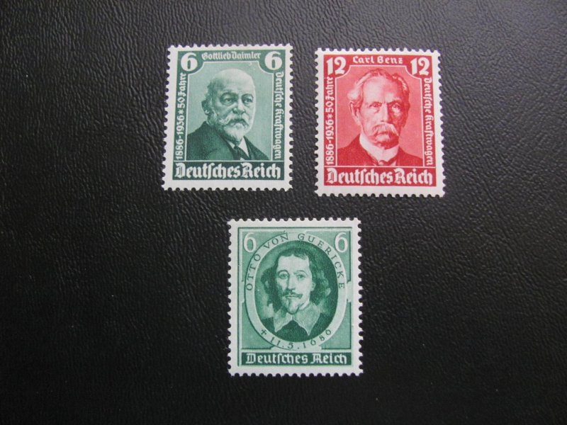 GERMANY 1936 MNH SC 470-2 DAIMLER/BENZ XF SET  (113)