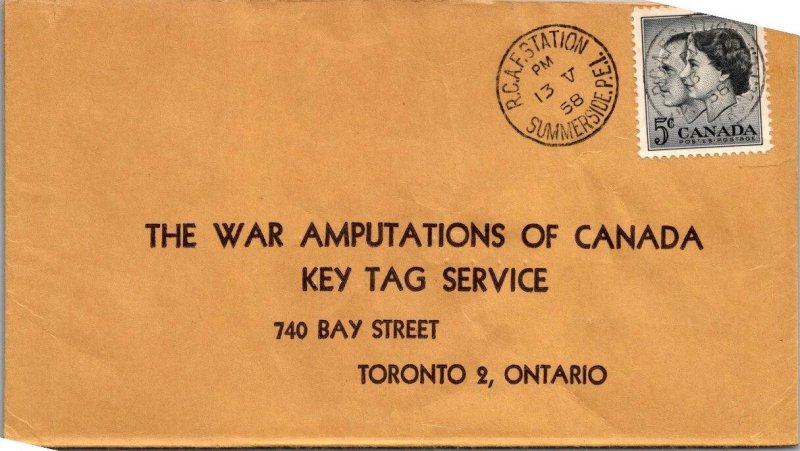 Canada 1958 War Amputations Of Canada Key Tag Service - Summerside PEI - A02106