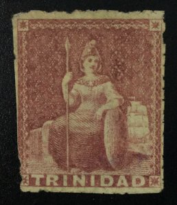 MOMEN: TRINIDAD SG #31 PIN PERF 12.5 1859 UNUSED £1,600 LOT #61928