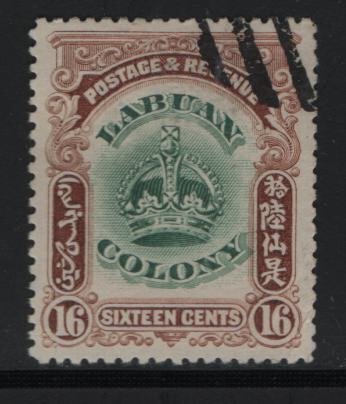 LABUAN, 105, USED, 1902-1903, CROWN