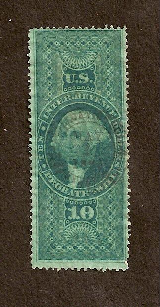 REVENUE STAMP - Scott #R96 - Probate of Will - Cat. $40