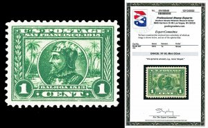 Scott 397 1913 1c Panama-Pacific Perf 12 Mint Graded XF 90 NH with PSE CERT!