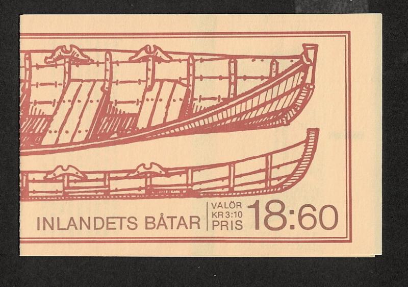 Sweden 1988 Wooden Boats booklet S.C. 1671a