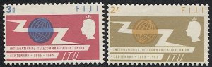 FIJI  1965 Sc 211-12 Mint LH  VF, ITU Telecom