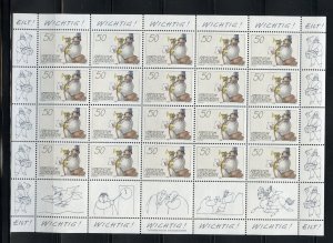 LIECHTENSTEIN SCOTT #981/84 GOOD LUCK SHEET SET MINT NH