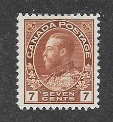 Canada. Scott 114  Mint H   Scott CV $20.00