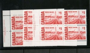 Canada #465biv Very Fine Never Hinged Match Set