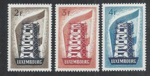 LUXEMBOURG SC# 318-20 VF/LH 1956