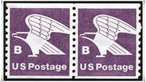 SC#1820 (18¢) B Rate Eagle Coil Pair MNH 