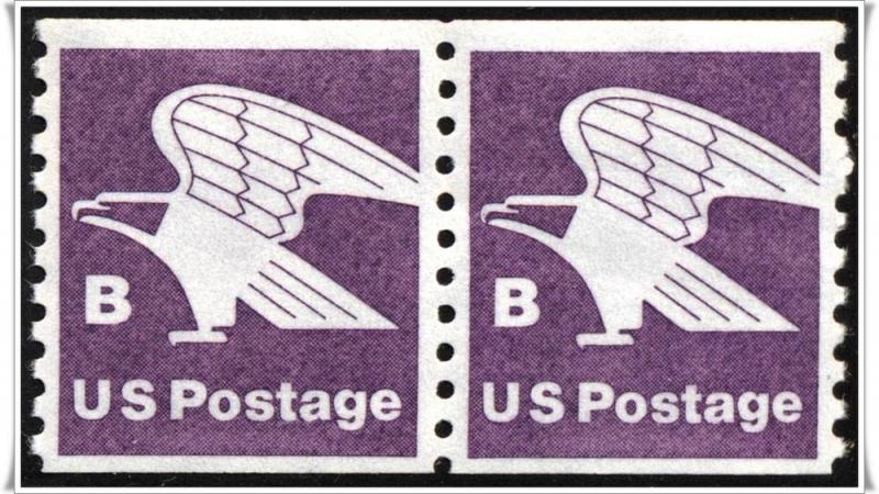 SC#1820 (18¢) B Rate Eagle Coil Pair MNH 