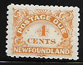 NEWFOUNDLAND J4A MINT HING POSTAGE DUE STAMP
