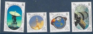 ASCENSION SG493/6 1989 FIRST MANNED LANDING ON THE MOON MNH