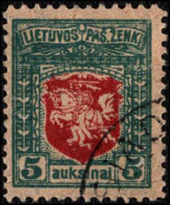 Lithuania #30-39, Complete Set(10), 1919, Used