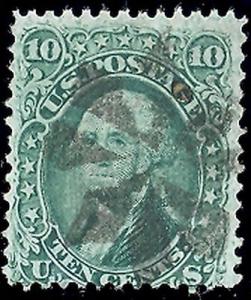 USA #68  Used VF  fancy cancel