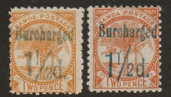 Samoa 24 & 24a Mint hinged