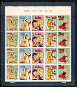 US 2010 Sunday Funnies Full Sheet; Scott 4471a; MNH