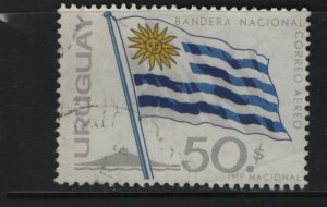 URUGUAY C268 Used, 1965 National Flag