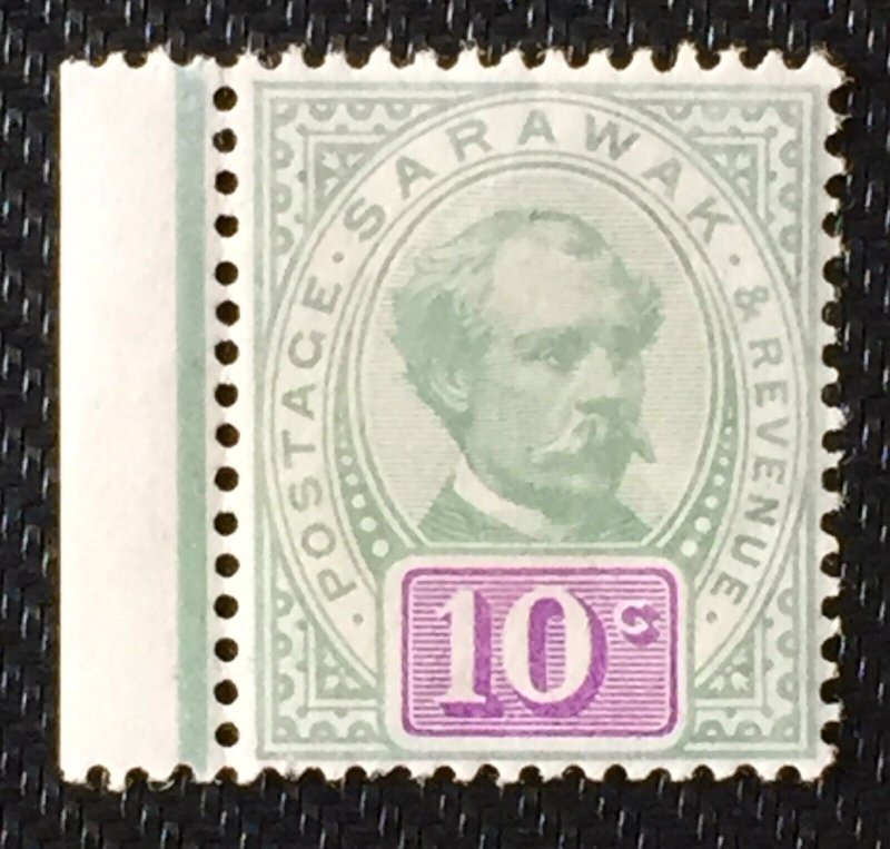 1891 Sarawak Sir Charles Vyner Brooke 10c MH SG#15 M4239 