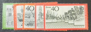 Germany Sc # 1106-10, VF MNH