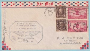 UNITED STATES FIRST FLIGHT COVER - 1930 FROM ROCKFORD ILLINOIS - CV167