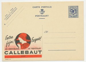 Publibel - Postal stationery Belgium 1951 Chocolate - Callebaut